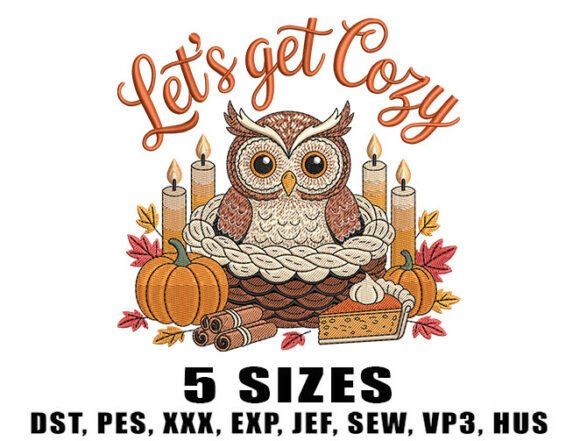 Let’s Get Cozy Embroidery Design Review