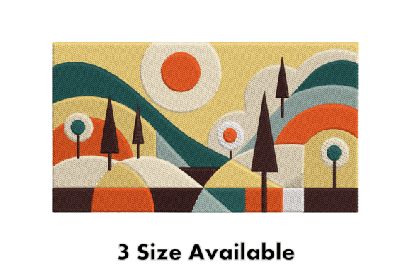 Review: Abstract Landscape Embroidery Design Art