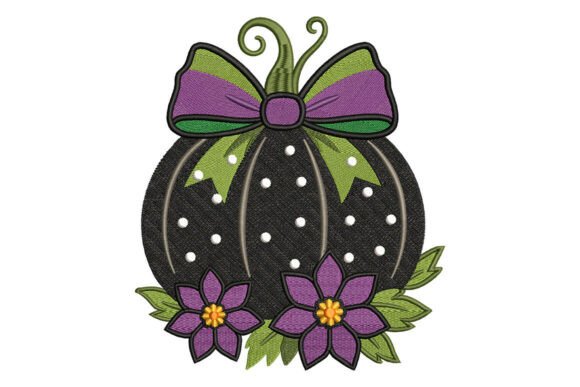 Review: Black Pumpkin Embroidery Design for Halloween Projects