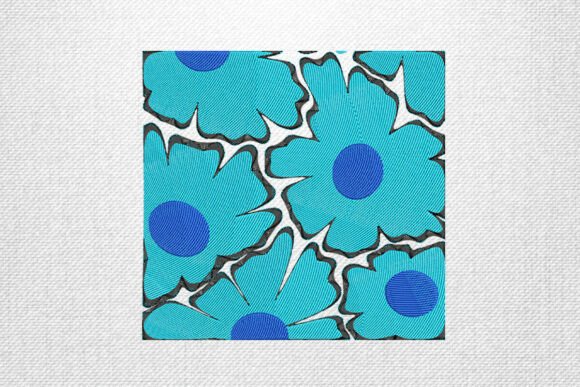 Review: Blue Retro Flower Embroidery for Boutique Sweatshirts