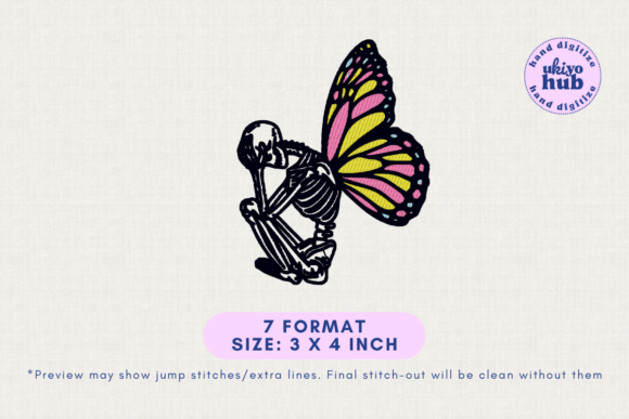 Review: Butterflies Skeleton Gothic Embroidery