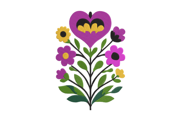 Review: Colorful Floral Heart Embroidery for Real Projects