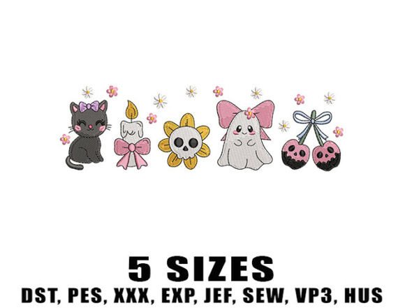 Review: Cute Spooky Border Embroidery Design