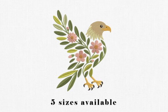 Review: Floral Eagle Bird Embroidery Design