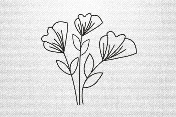 Review: Minimal Line Art Floral Embroidery for Gifts