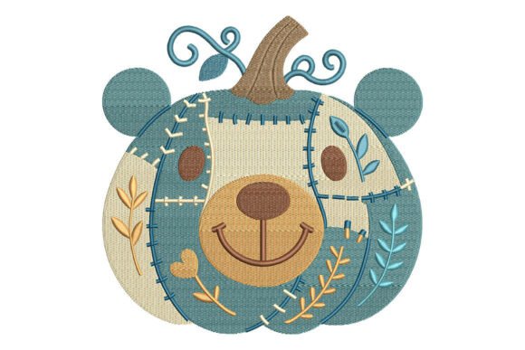Review: Patchwork Bear Pumpkin Embroidery for Fall Apparel
