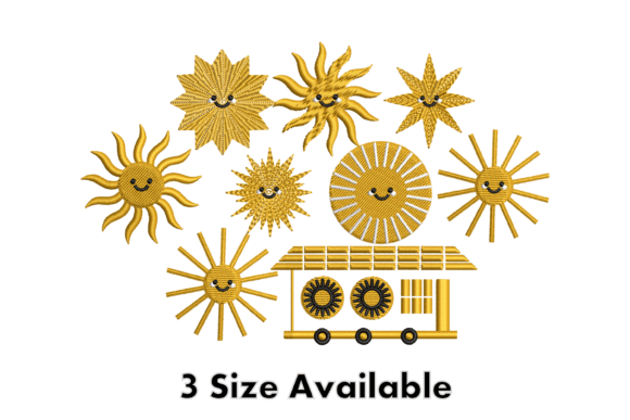 Review: Smiling Sun Faces Embroidery Design