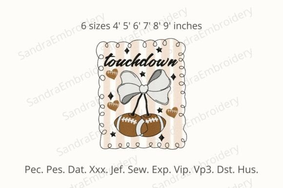 Review: Touchdown Season Embroidery Design for Holiday Sales