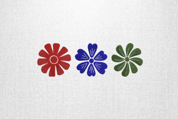 Review: Trio of Colorful Flower Embroidery Design