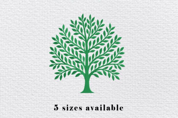 Reviewing Green Tree Embroidery Design for Craft Fairs