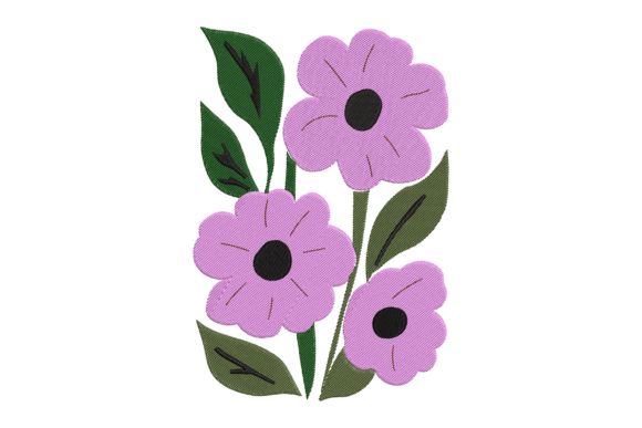 Reviewing Purple Flower Embroidery Design for Holiday Collections