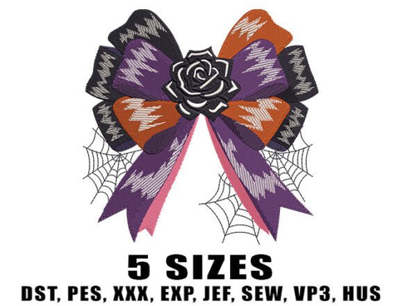 Reviewing the Black Rose Bow Embroidery Design