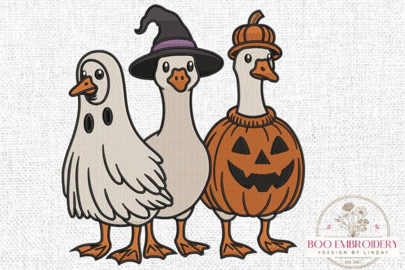 Reviewing the Halloween Goose Embroidery Design