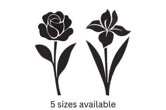 Rose Iris Embroidery Design Review for Apparel