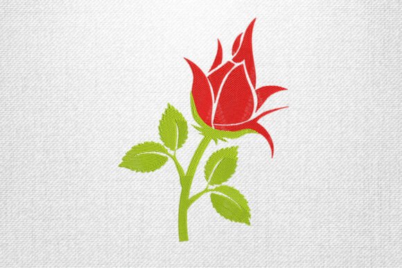 Rosebud with Leaves Embroidery Design Review